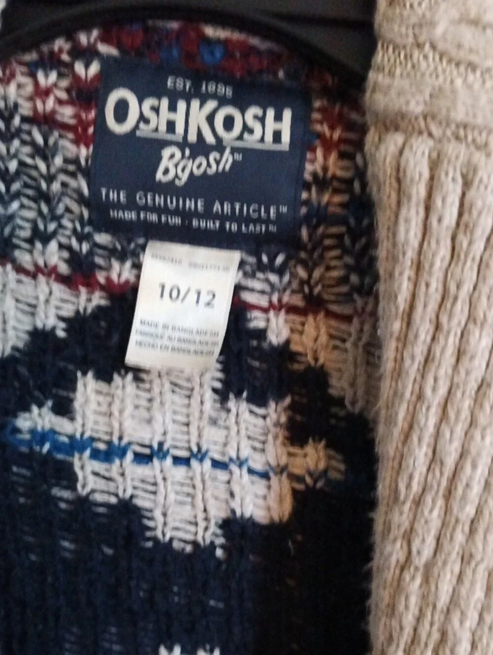 OshKosh Bgosh cozy knit